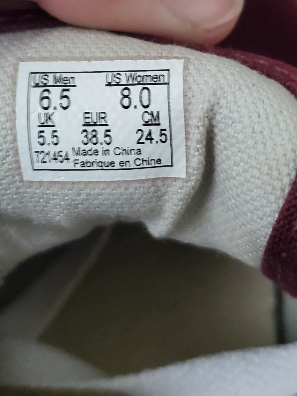 Vans Authentic Platform Low-Top Sneakers in Burgundy with White Laces